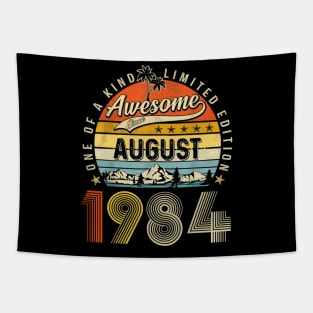 Awesome Since August 1984 Vintage 39th Birthday Tapestry