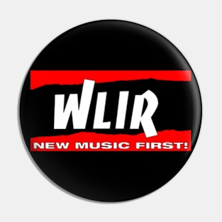 WLIR 92.7 1986 New Music First Throwback Design Pin