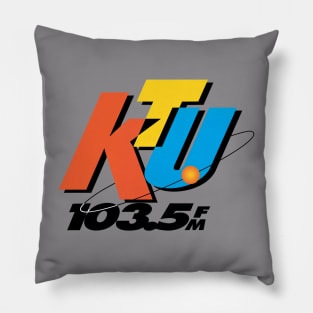 Vintage KTU Radio Station Pillow