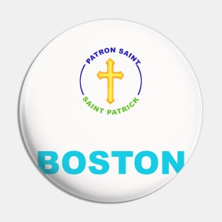 Boston City Patron Saint Pin