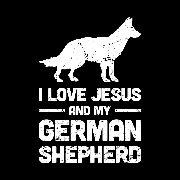 German Shepherd - Funny Jesus Christian Dog by MeatMan