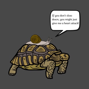 Slow & Slower: the Tortoise & the Snail T-Shirt