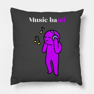 Music bande cute graphic design Pillow