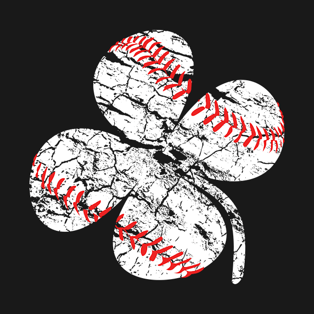 Baseball Shamrock Ball St Patrick's Day by Xeire