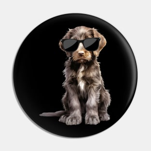 German Shorthaired Pointer Puppy Wearing Sunglasses Pin