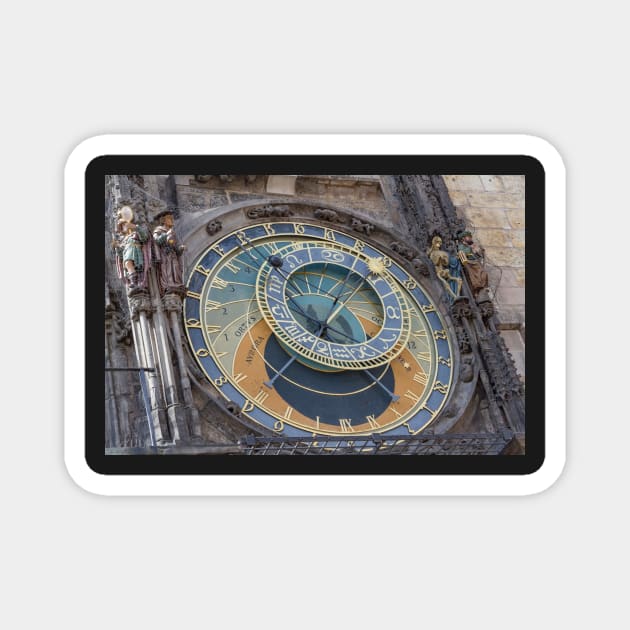 Prague's Astronomical Clock - Prague, Czech Republic Magnet by josefpittner