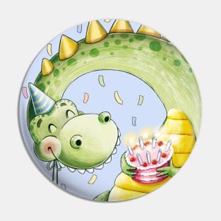 Dino's Birthday Pin