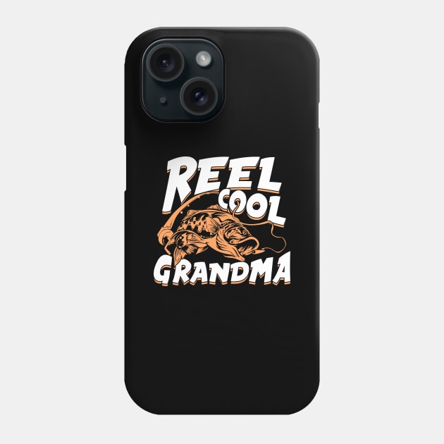 Reel Cool Grandma Fishing Grandmom Gift Phone Case by Dolde08