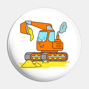 Excavator for Boys and Girls Pin