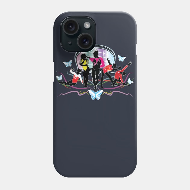 Gymcastic Glasgow Butterfly Shirt Phone Case by GymCastic