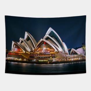 Sydney Opera House at Night Tapestry