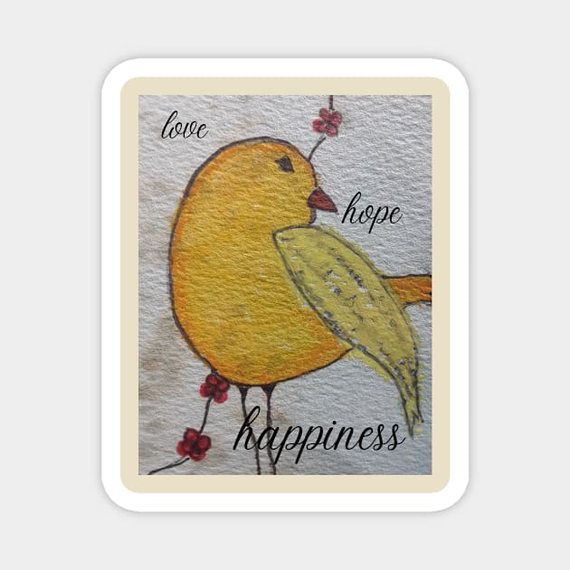 love bird Magnet by gchristineart