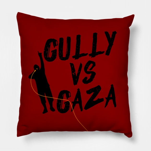 Gully vs Gaza - Rap Lovers Design, Music Fans Pillow by Seopdesigns