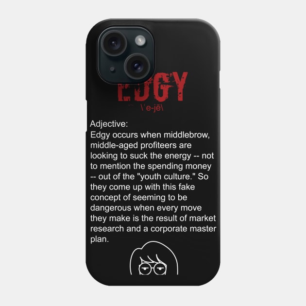 Edgy Tv Phone Case TeePublic