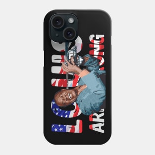 Louis Armstrong American Flag Phone Case