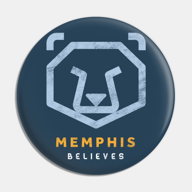 Cool Memphis Grizz Fans Basketball Playoffs Gift Pin by BooTeeQue