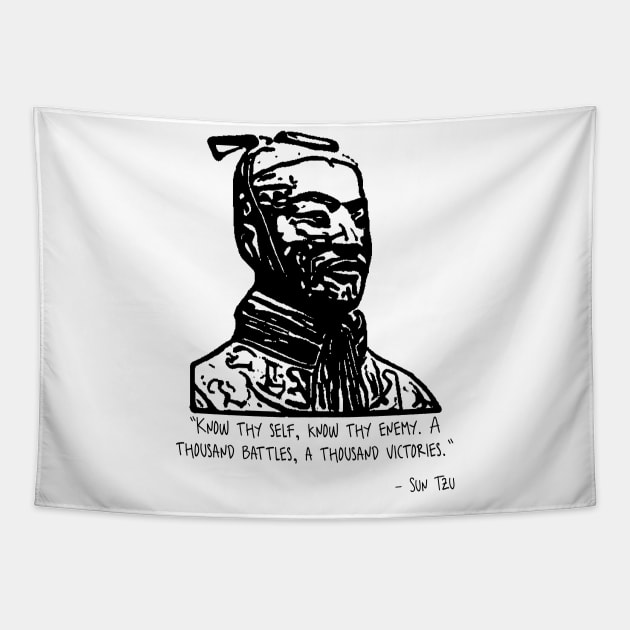 Sun Tzu Quote Tapestry by Yethis