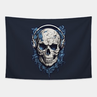 Blue Eyes Skull music Tapestry