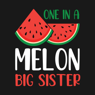 Watermelon One In A Melon Big Sister Melon Brother Cousin T-Shirt