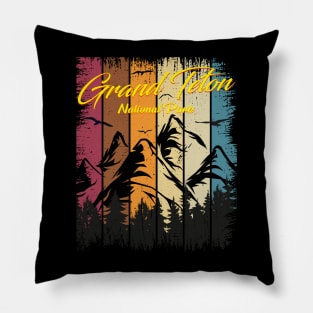 The Jackson Hole Exclusive Wyoming Mountains Lovers Pillow