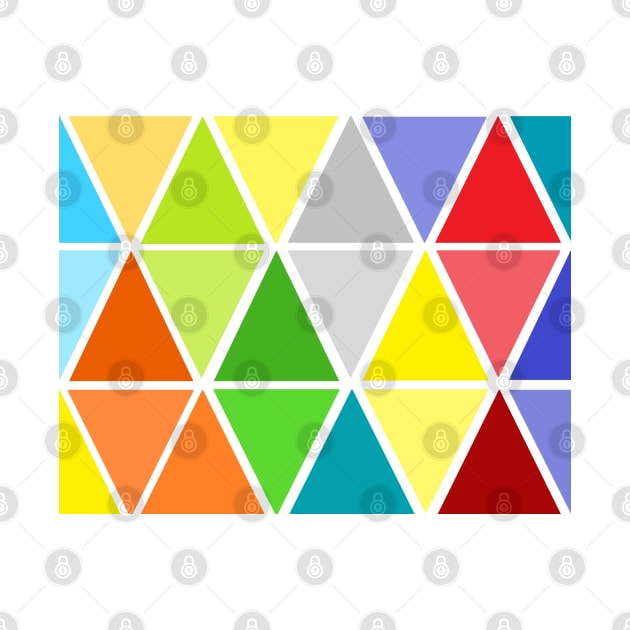 Colorful Seamless Triangle Pattern by Dynamic Pearls