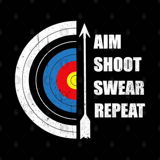 Archery Aim Shoot Swear Repeat Target Arrow by LEGO