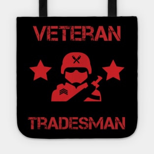 Veteran Tradesman Red Stars Tote