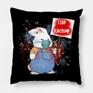 Stop Racism Protest Max Splatter Pillow