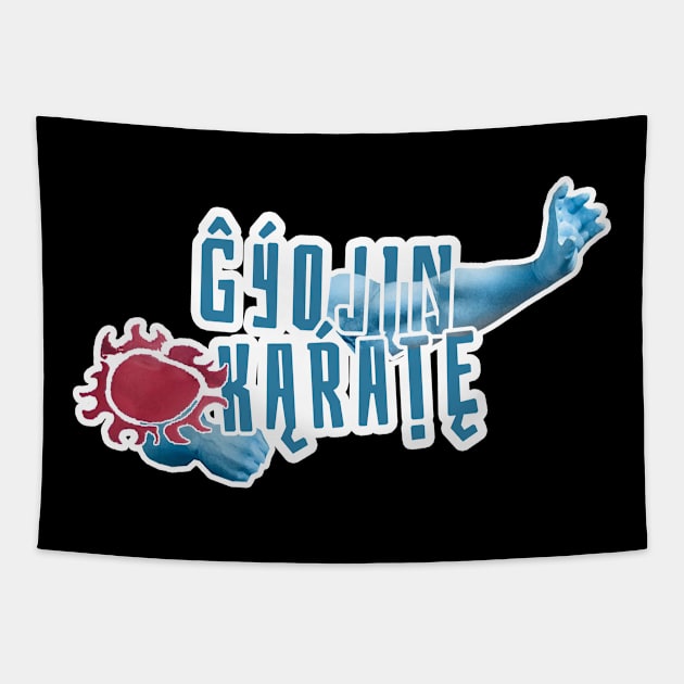 Giojin Karate Tapestry by clownescape