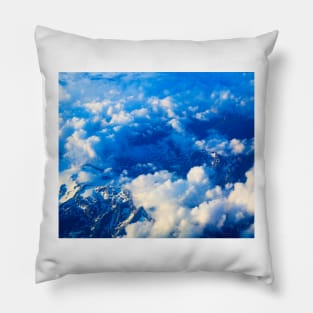 sky blue Pillow