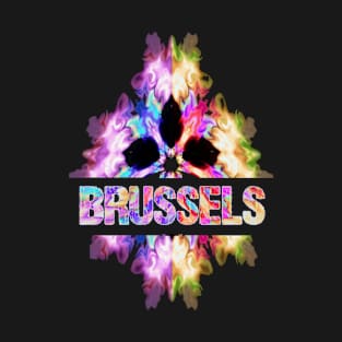 Brussels Tie Dye Watercolor Gift Souvenir T-Shirt