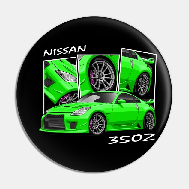 Nissan 350Z, JDM Car Pin by T-JD