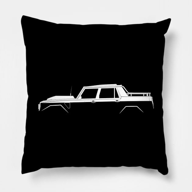 Lamborghini LM002 Silhouette Pillow by Car-Silhouettes