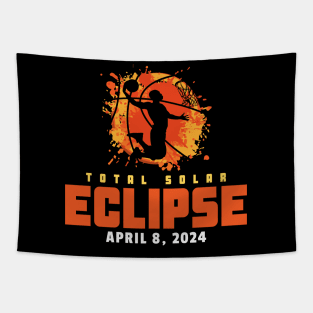 Total Solar Eclipse 2024 Basketball Tapestry