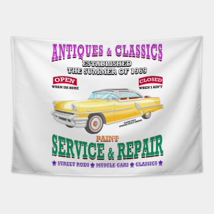 Antique Classic Car Garage Hot Rod Novelty Gift Tapestry