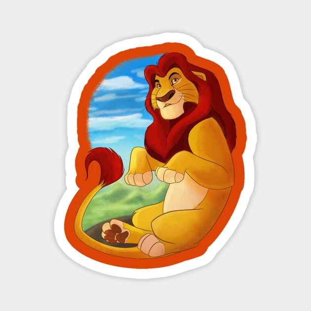 Mufasa Magnet by SophieScruggs