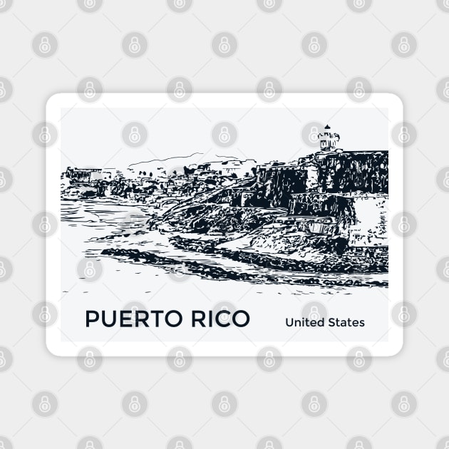 Puerto Rico Magnet by Lakeric