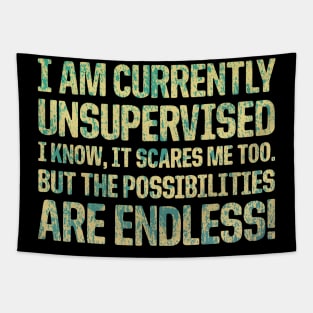 I'm Currently Unsupervised Endless Possibilities Tapestry