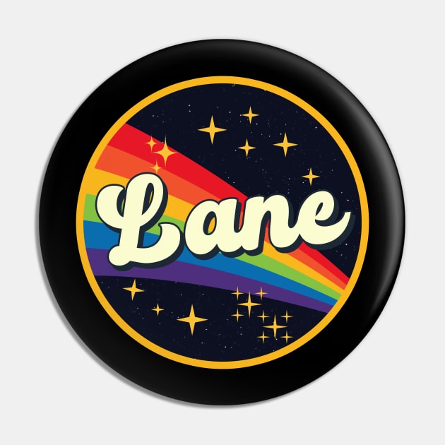 Lane // Rainbow In Space Vintage Style Pin by LMW Art
