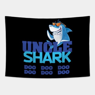 'Uncle Shark Doo Doo Doo' Hilarous Uncle Gift Tapestry