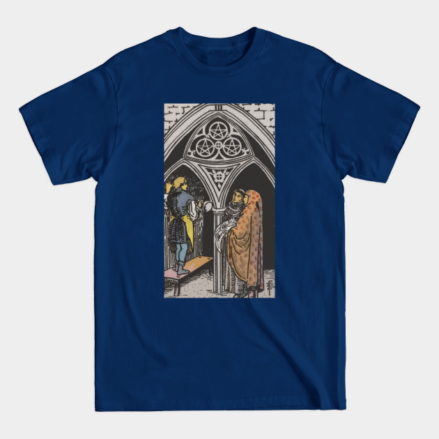 Discover Tarot Card = Three of Pentacles - Three Of Pentacles - T-Shirt