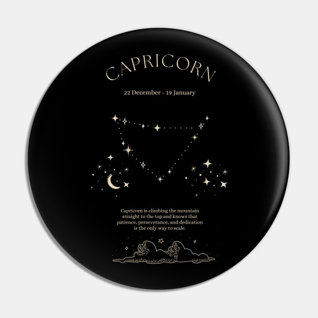 Capricorn Pin by KolekFANART