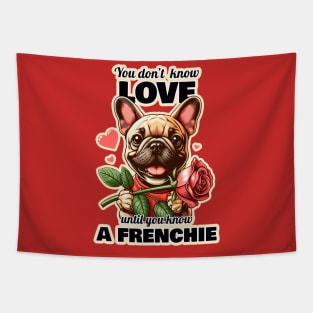 French Bulldog Valentine's day Tapestry