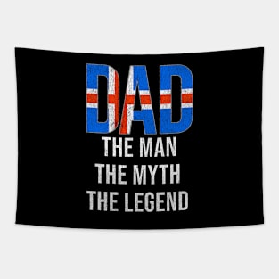 Icelandic Dad The Man The Myth The Legend - Gift for Icelandic Dad With Roots From Icelandic Tapestry