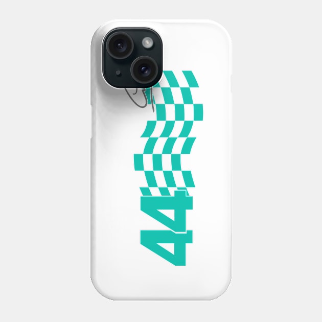 Lewis Hamilton - 44, Bono, my tyres are gone Phone Case by Mrmera