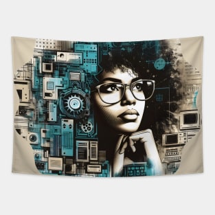 Tech Goddess Tapestry