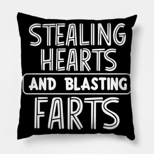 Stealing Hearts & Blasting Farts Pillow