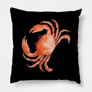 Image: Watercolor, Crab Pillow