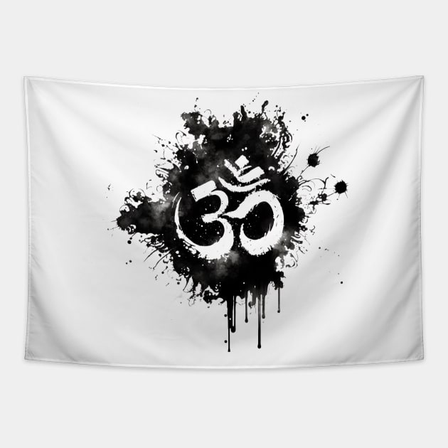 Om Yoga Spiritual Tapestry by loskotno