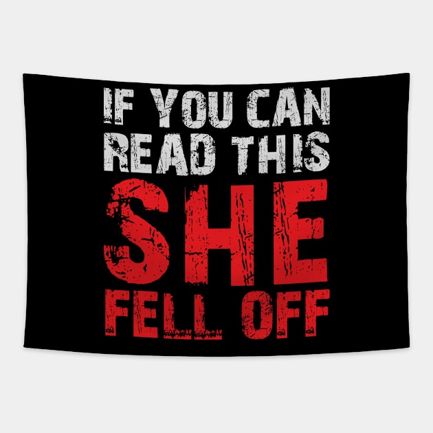 If you can read this she fell off Tapestry by mdr design